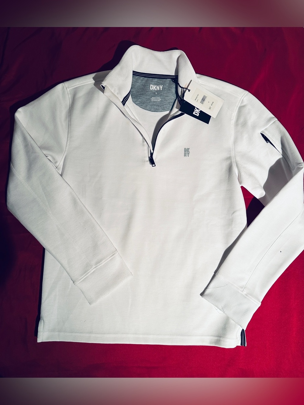 NWT DKNY White Sweatshirt Sz S